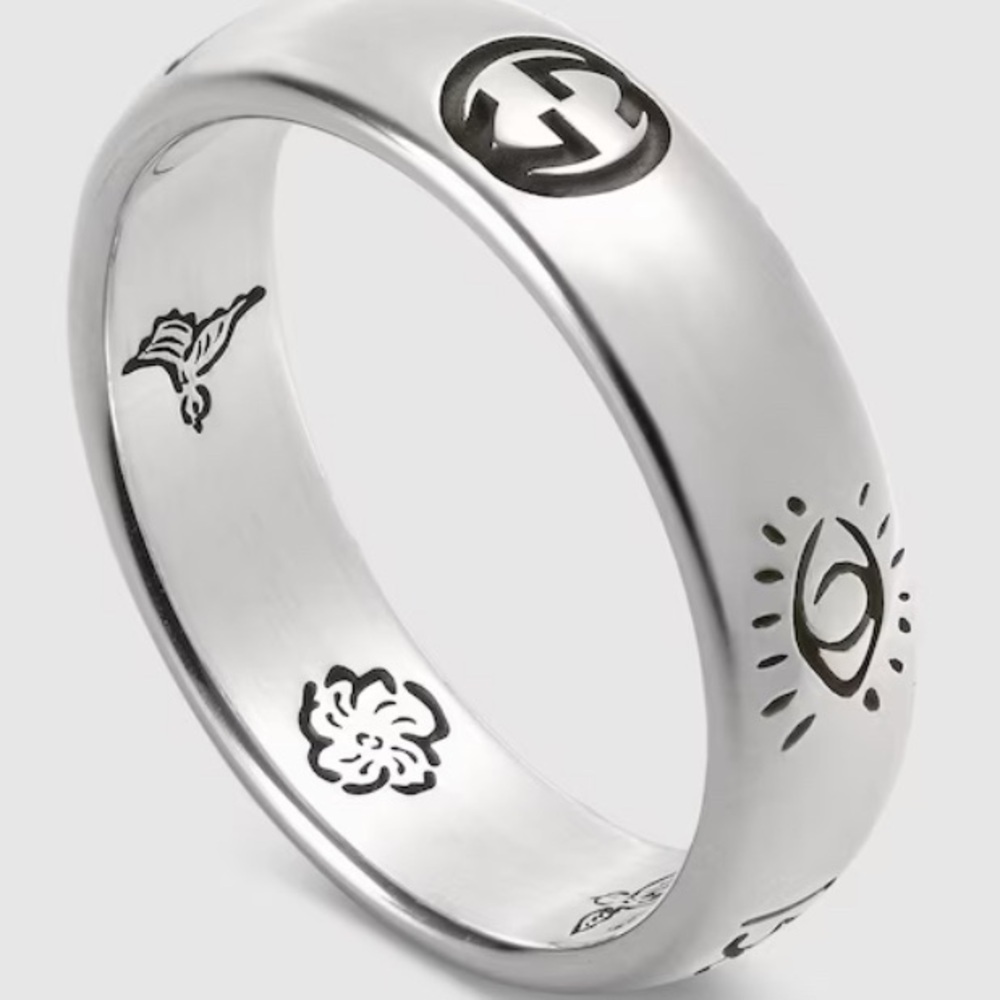 Blind for Love Silver Gucci Ring